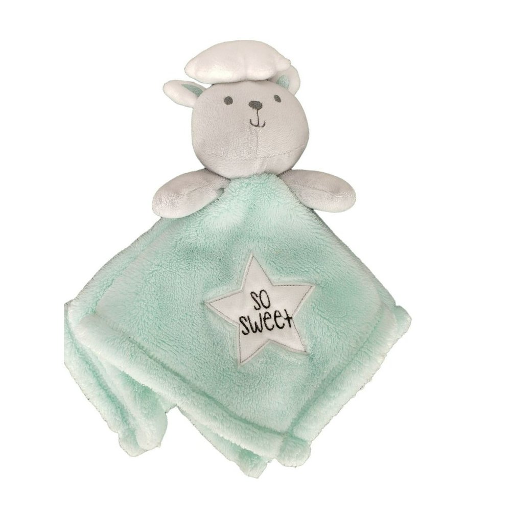 Baby Gear Unisex Lovey Baby Blanket Security Bear Cloud So‎ Sweet Star Aqua Gray